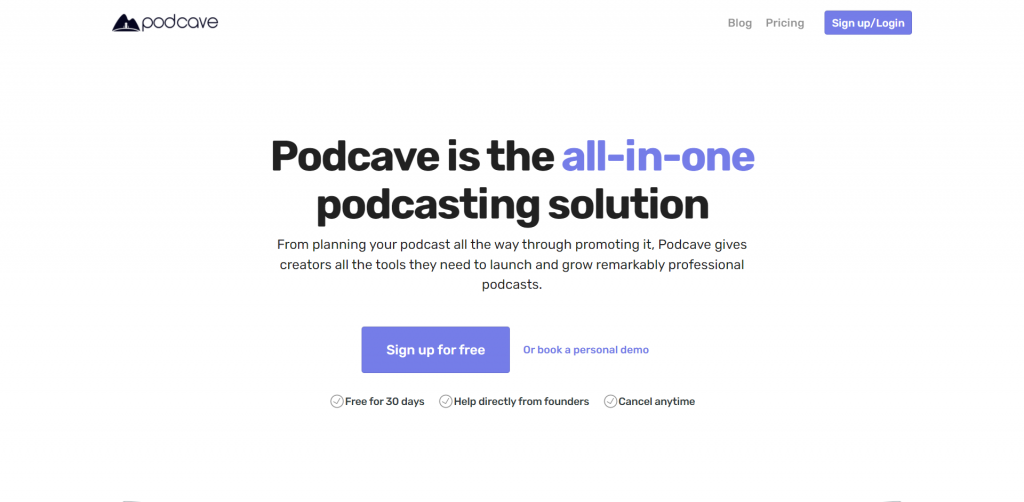 Podcave is a Buzzsprout alternative