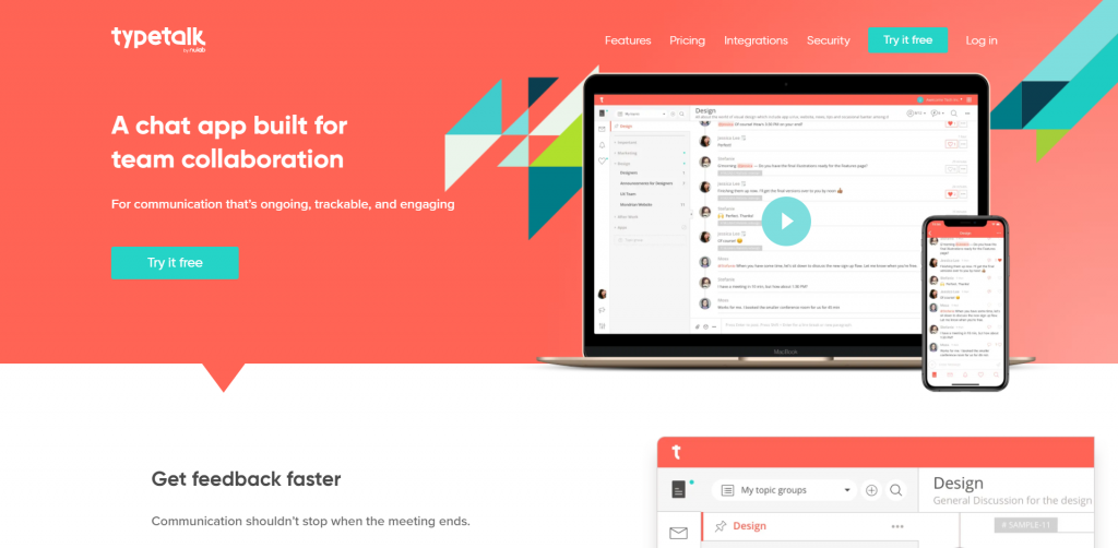 TypeTalk is a Slack alternative