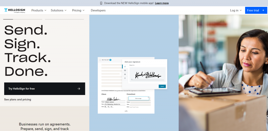 HelloSign is a DocuSign alternative