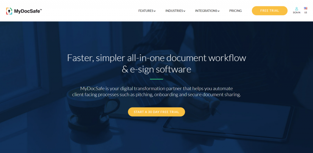 MyDocSafe is a DocuSign alternative