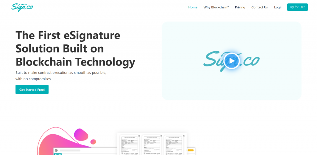 Sign.co is a DocuSign alternative