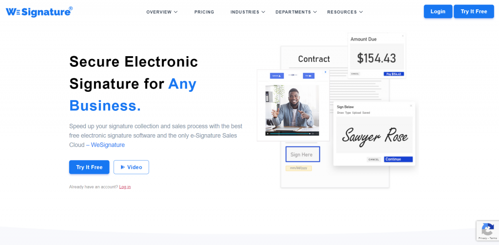 WeSignature is a DocuSign alternative