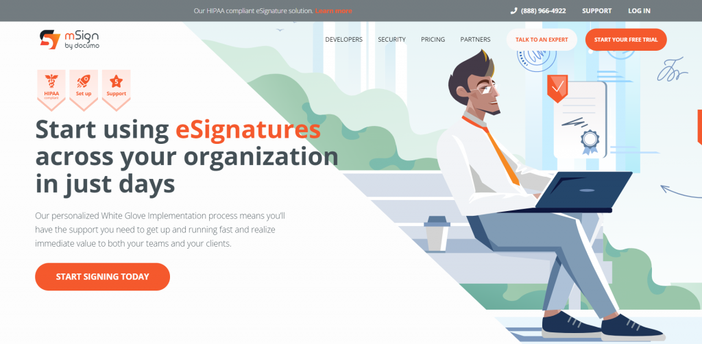 mSign is a DocuSign alternative
