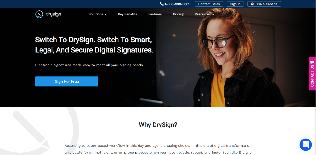 DrySign is a DocuSign alternative