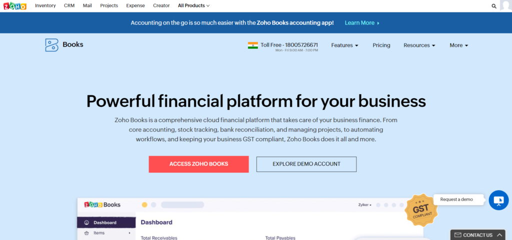 Zoho Books is a Xero alternative