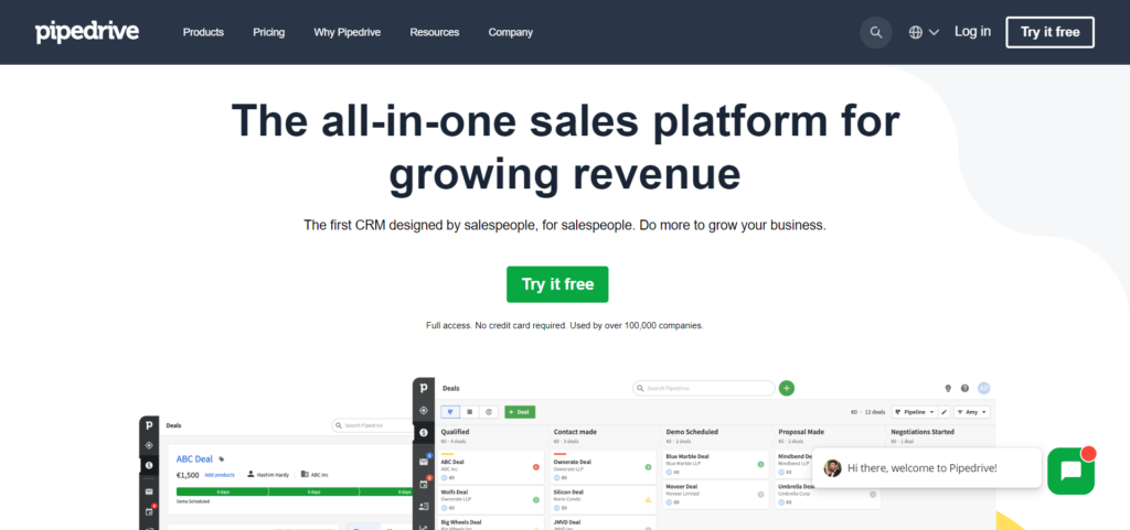 Pipedrive is a Salesforce alternative