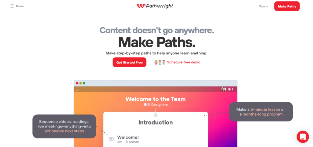 Pathwright is a Teachable alternative