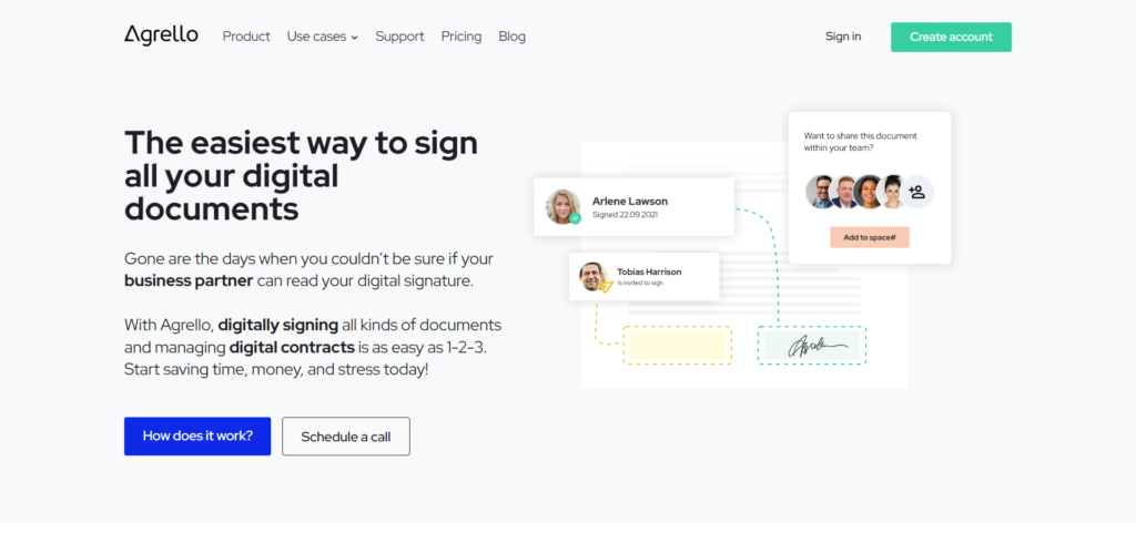 Agrello is a DocuSign alternative