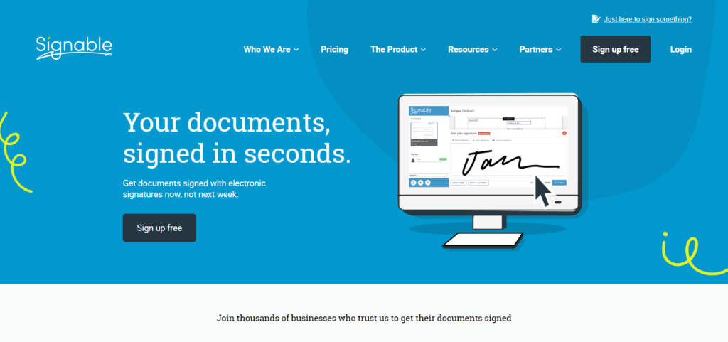 Signable is a DocuSign alternative